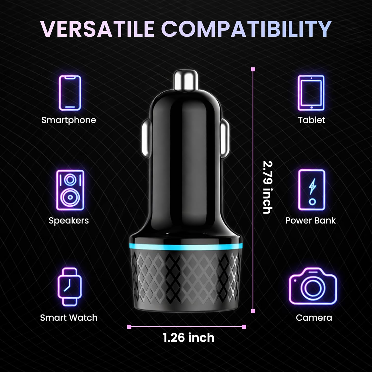 Dual Port Fast Car Charger