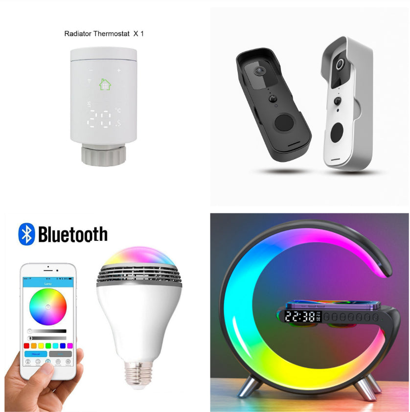 RGB LED Wireless Charging Speaker Lamp