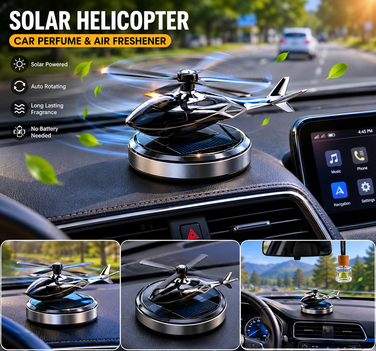 Soler Helicopter Design Car Perfume & Air Freshener