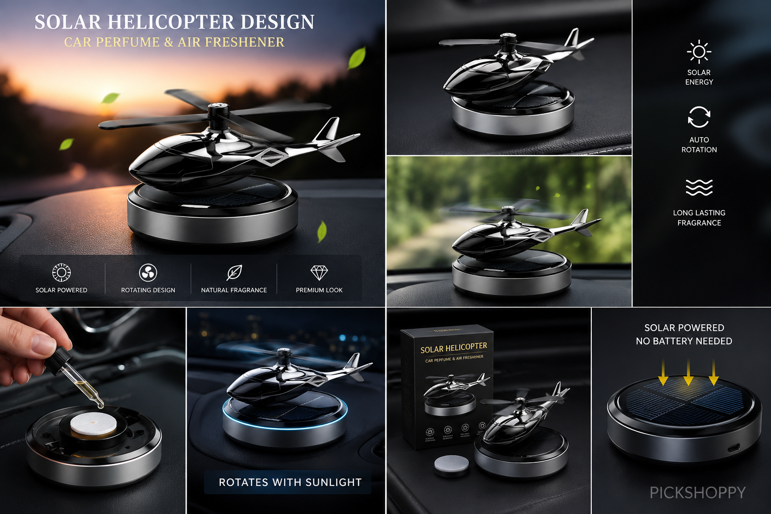 Soler Helicopter Design Car Perfume & Air Freshener